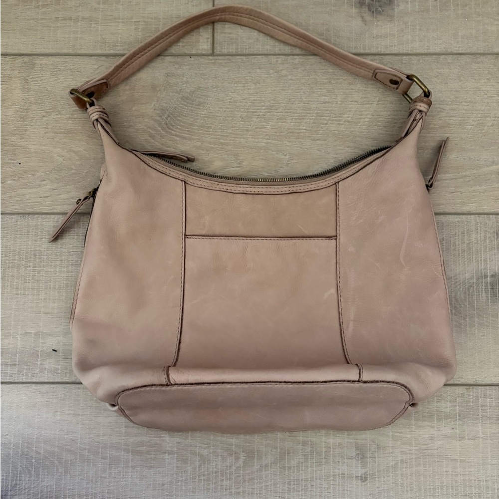 American Leather Company Tan Hobo Shoulder Bag - Picture 6 of 9